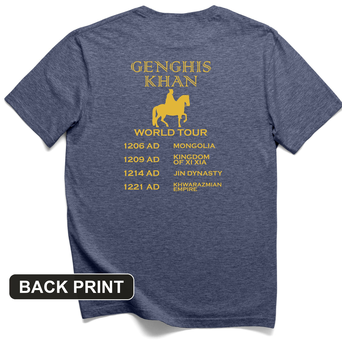 Khan World Tour Back Print T-Shirt