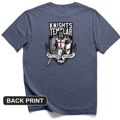 Knights Templar Back Print T-Shirt