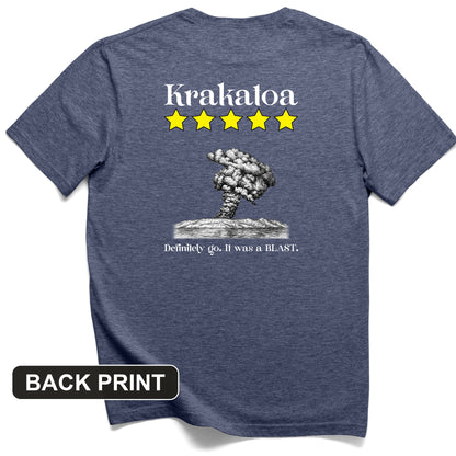 Krakatoa 5 Star Back Print T-Shirt