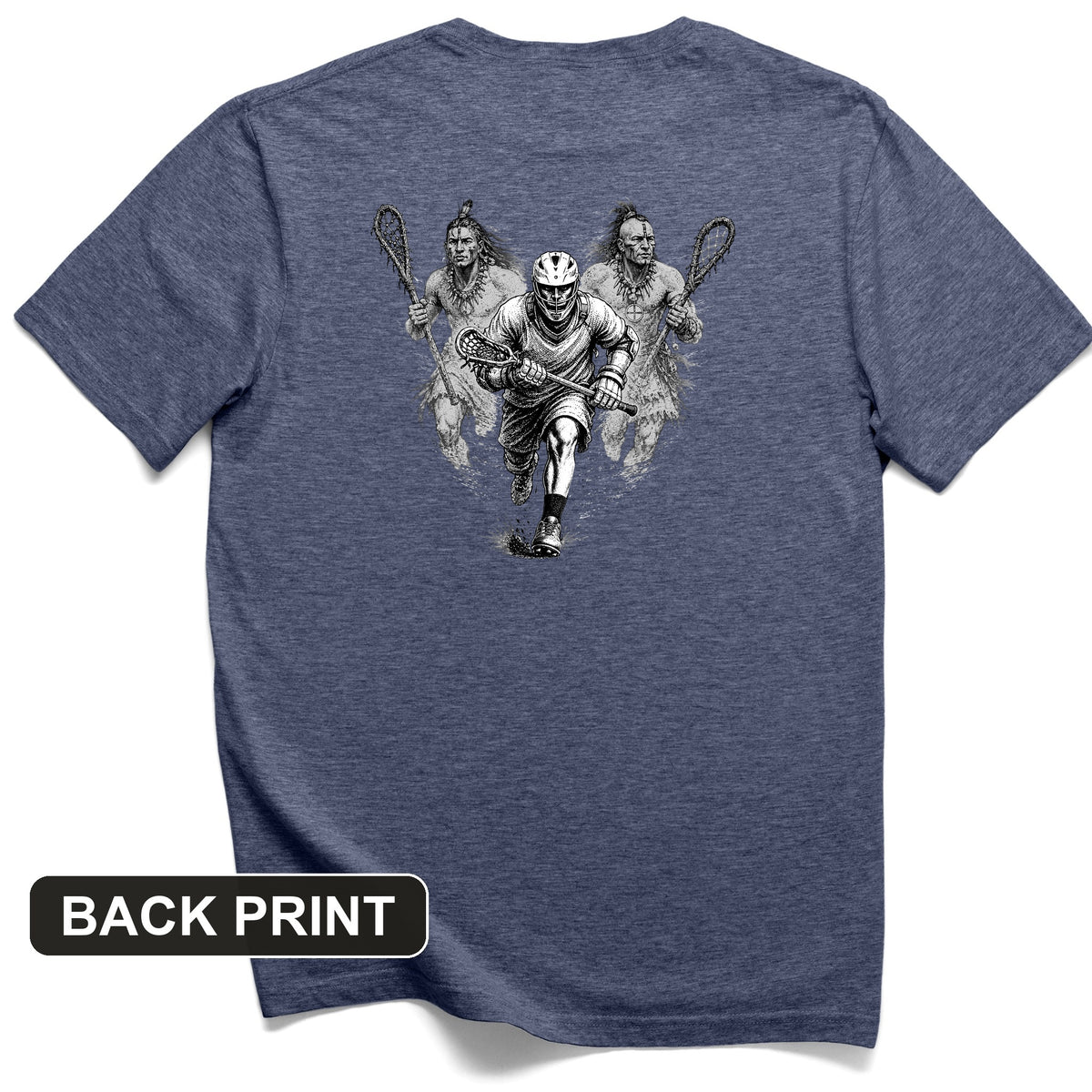 Lacrosse Back Print T-Shirt