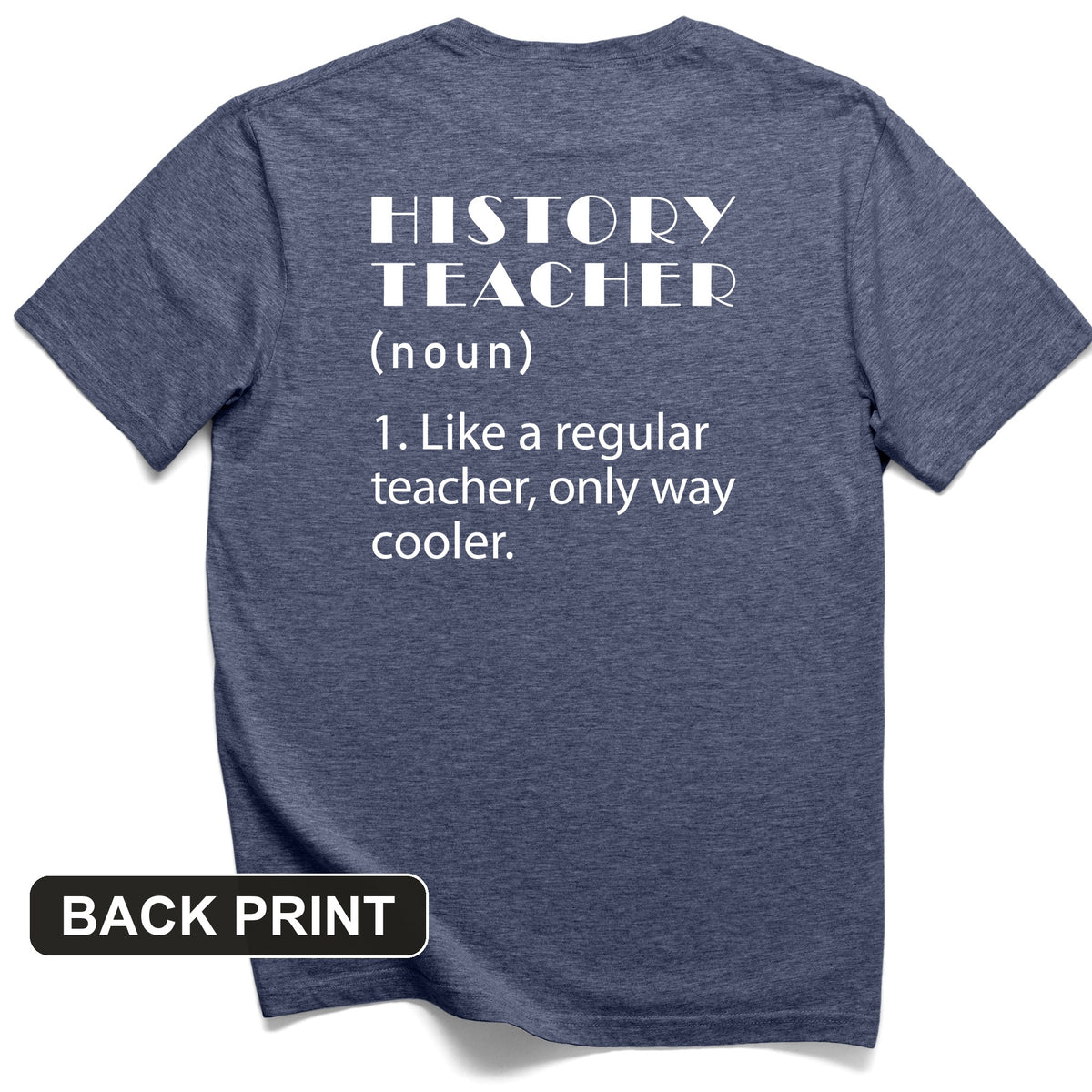 Like A Regular Teacher Back Print T-Shirt