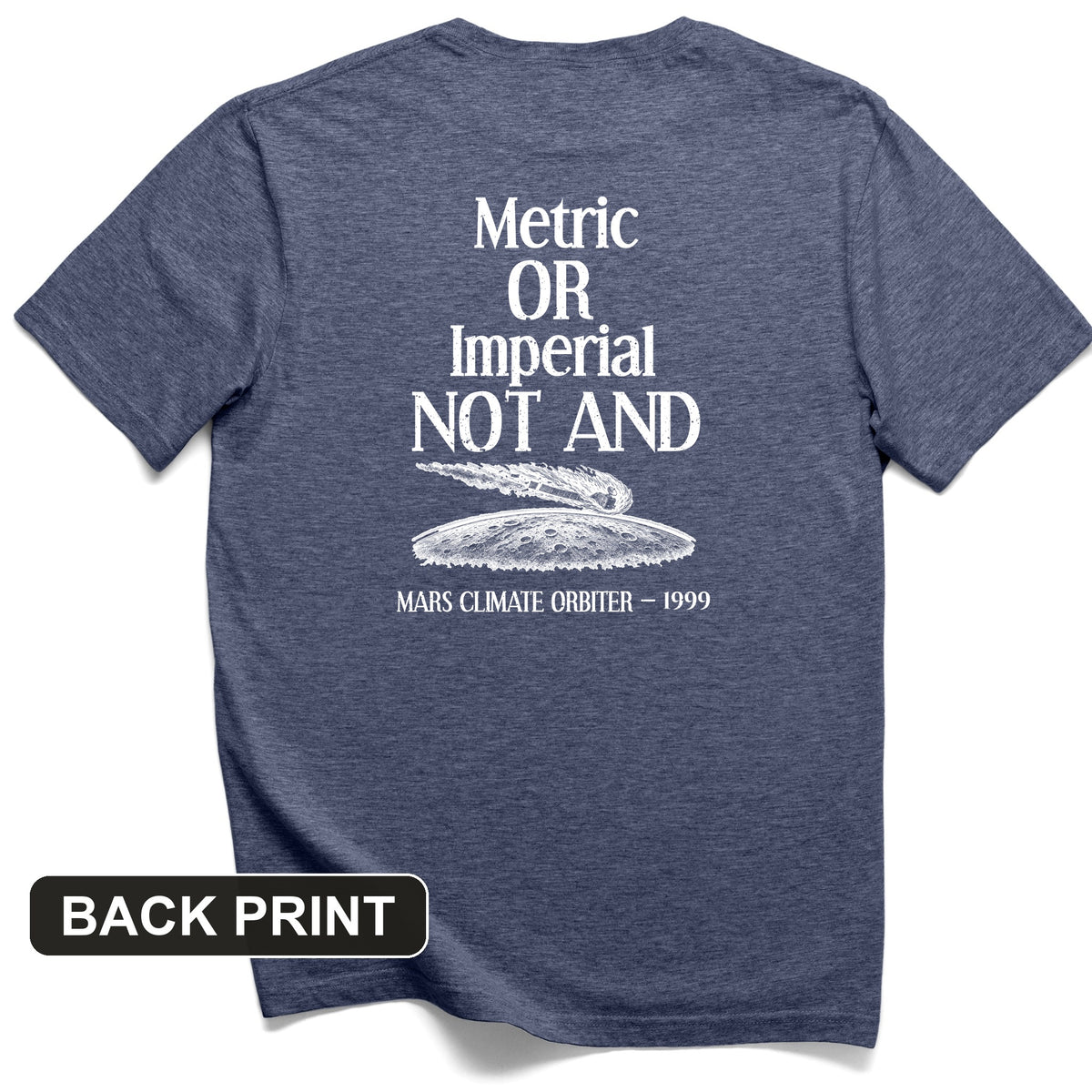 Mars Lander Back Print T-Shirt