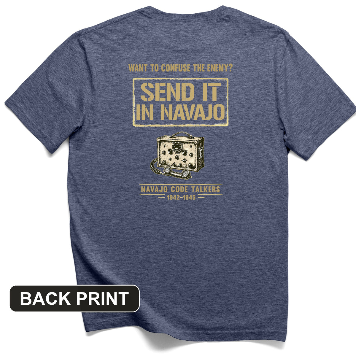 Navajo Code Talkers Back Print T-Shirt