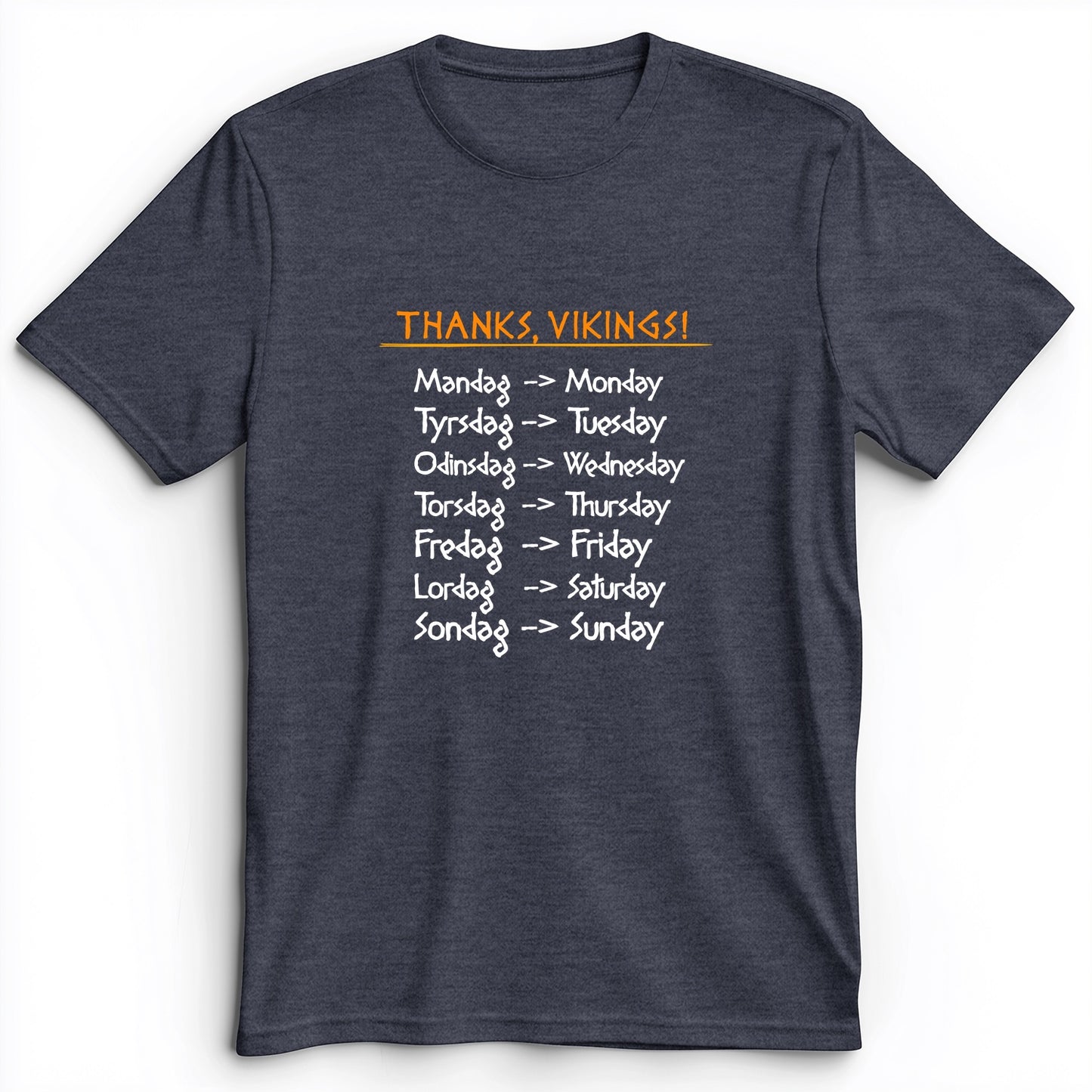 Nordic Gods Days Of The Week Premium Tee