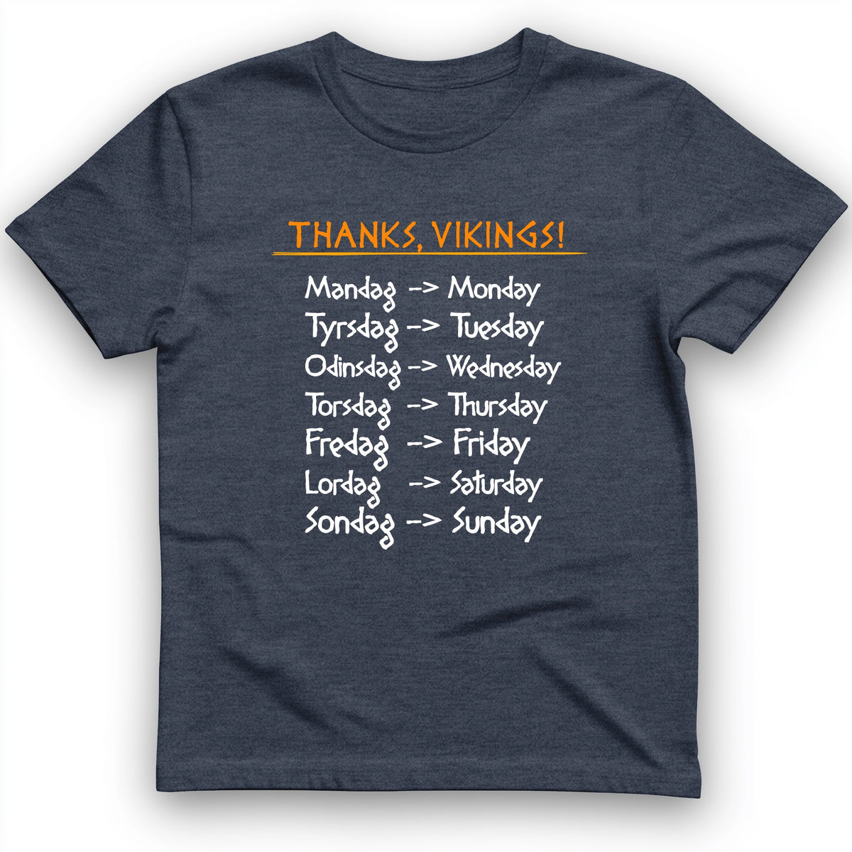 Nordic Gods Days Of The Week T-Shirt