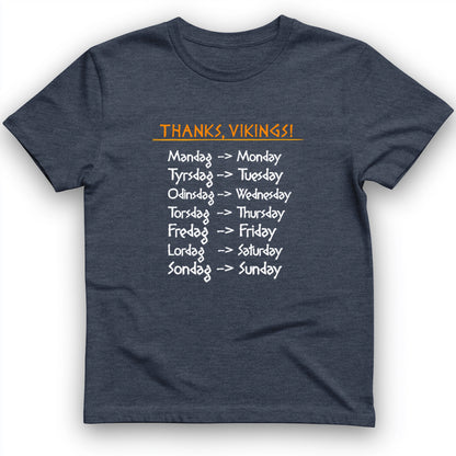 Nordic Gods Days Of The Week T-Shirt