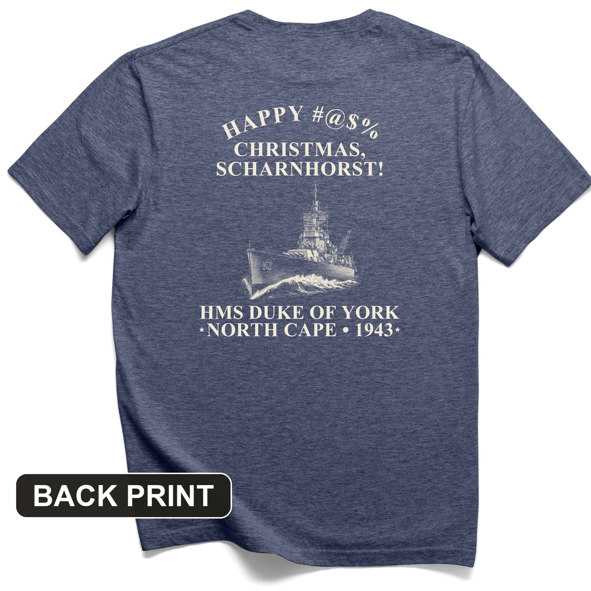 North Cape Scharnhorst Back Print T-Shirt