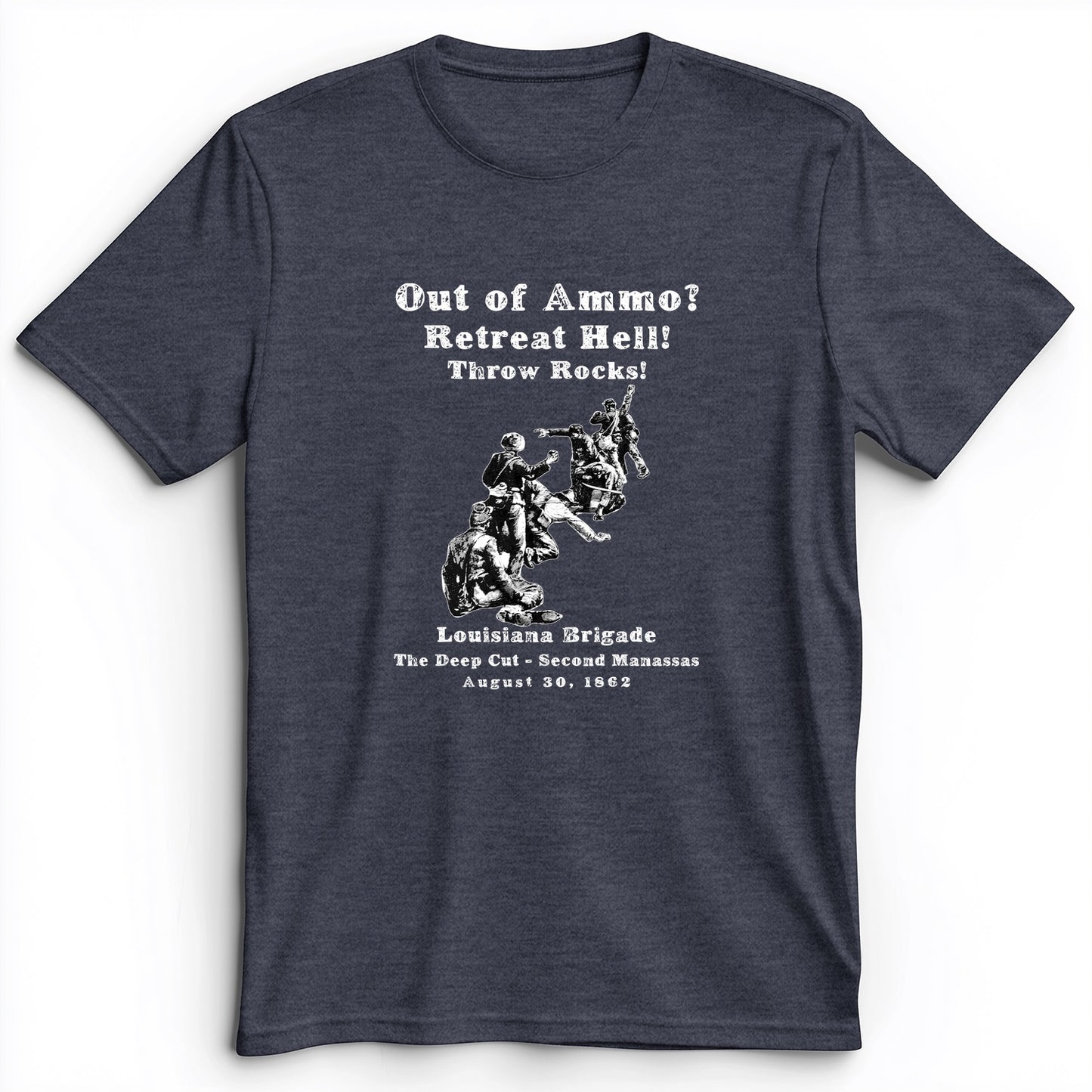 Out Of Ammo Throw Rocks Premium Tee