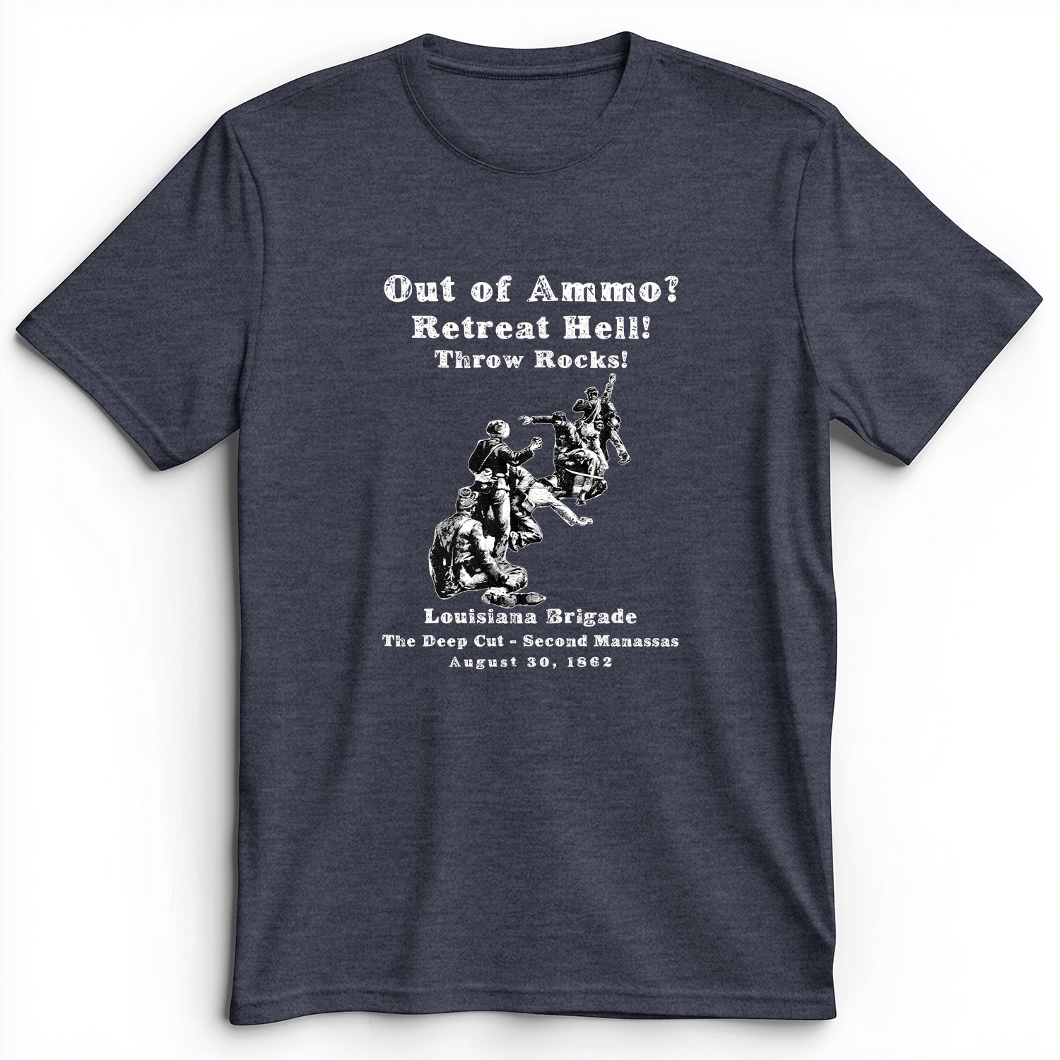 Out Of Ammo Throw Rocks Premium Tee