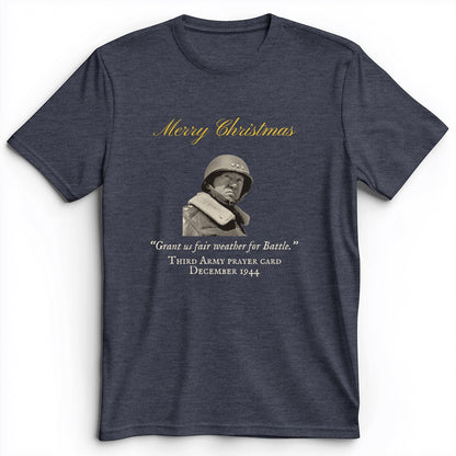 Patton Christmas Card Fair Weather For Battle T-Shirt