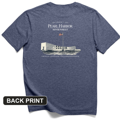 Pearl Harbor - Never Forget Back Print T-Shirt