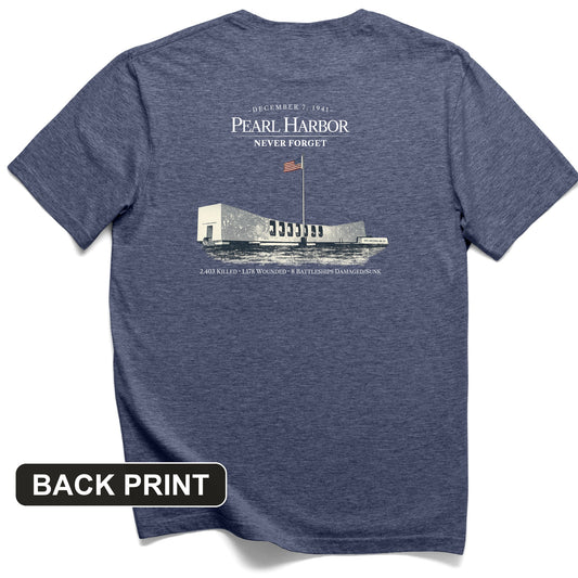 Pearl Harbor - Never Forget Back Print T-Shirt