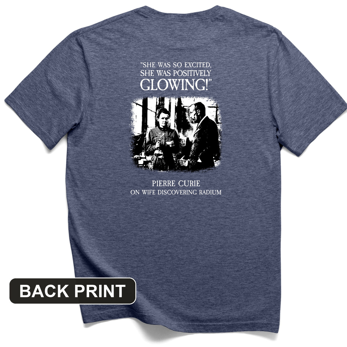 Pierre Curie Back Print T-Shirt