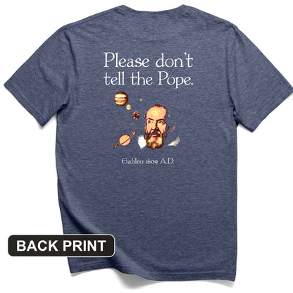 Please Don't Tell The Pope Back Print T-Shirt