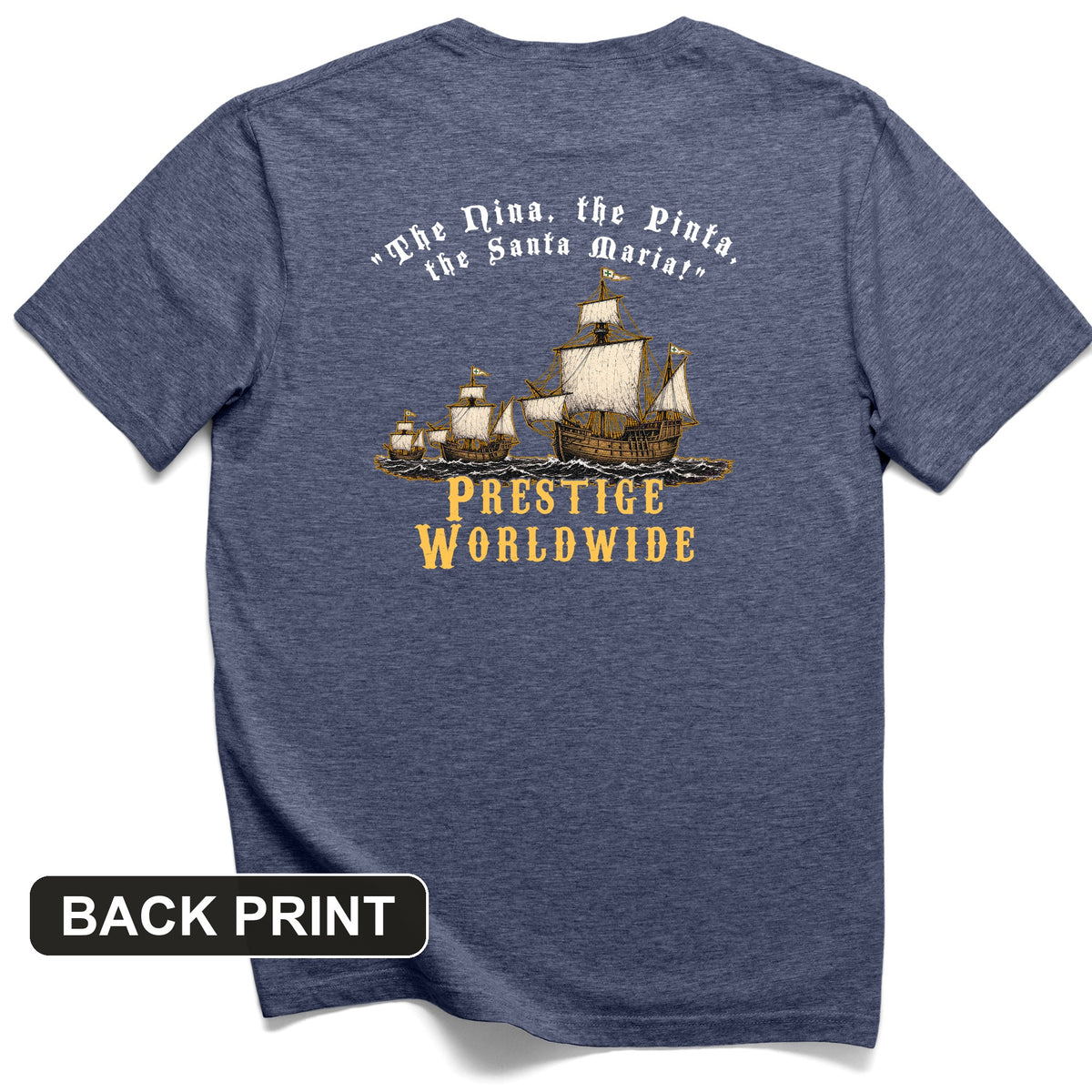 Prestige Worldwide Back Print T-Shirt