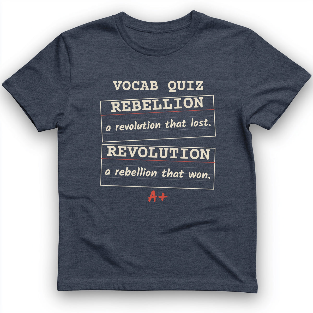 Rebellion Vs Revolution Flash Cards T-Shirt