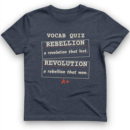 Rebellion Vs Revolution Flash Cards T-Shirt