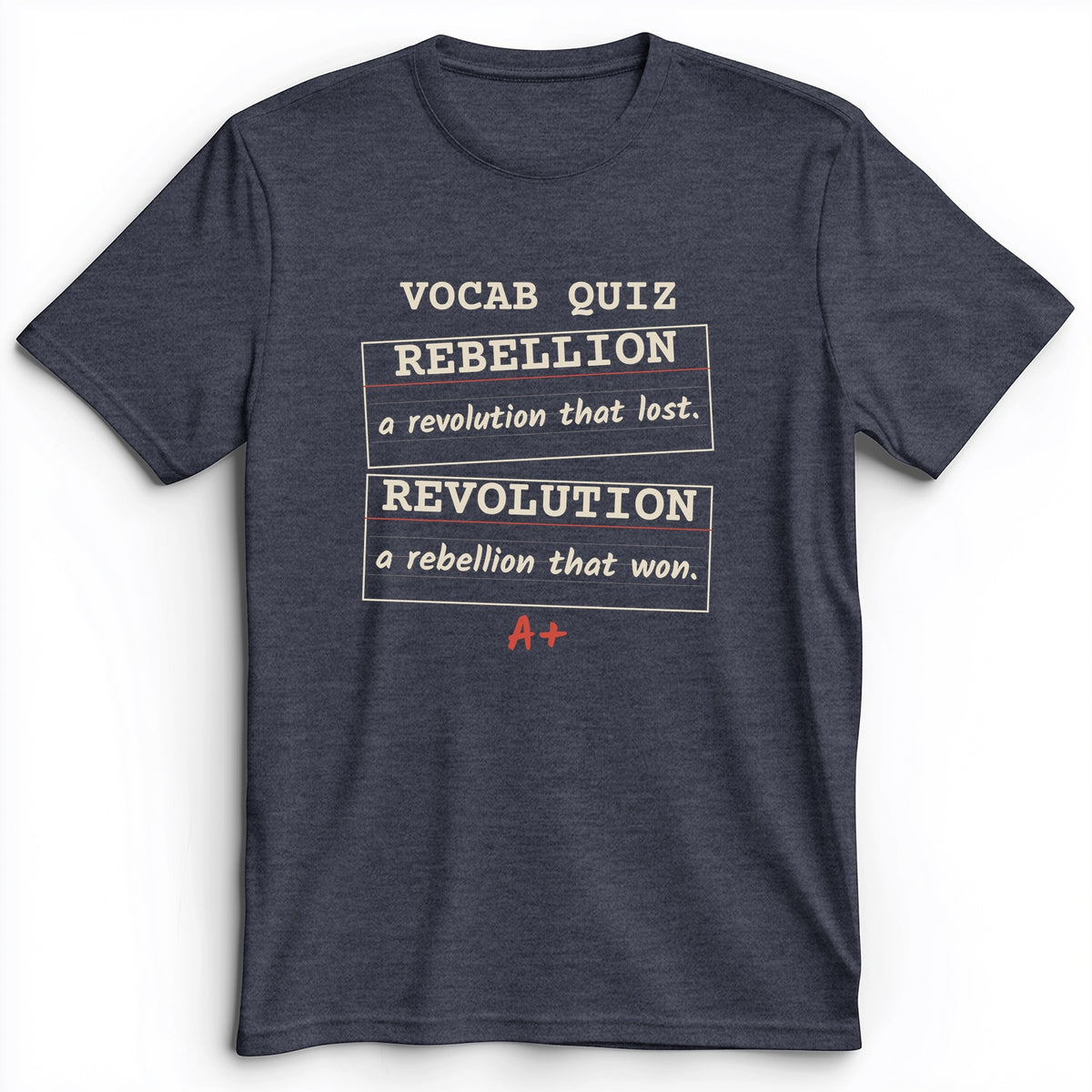 Rebellion Vs Revolution Flash Cards Premium Tee