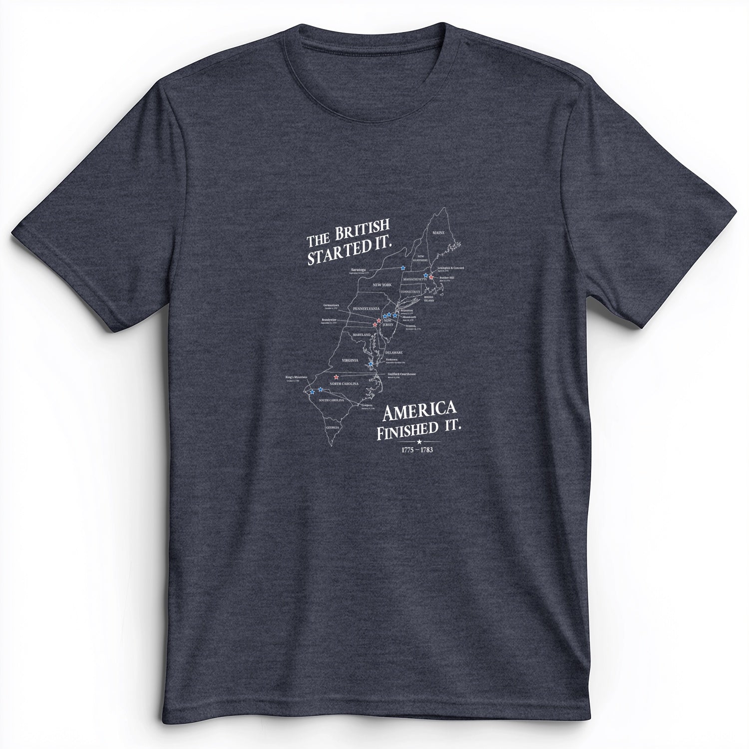 Revolutionary War Map Premium Tee