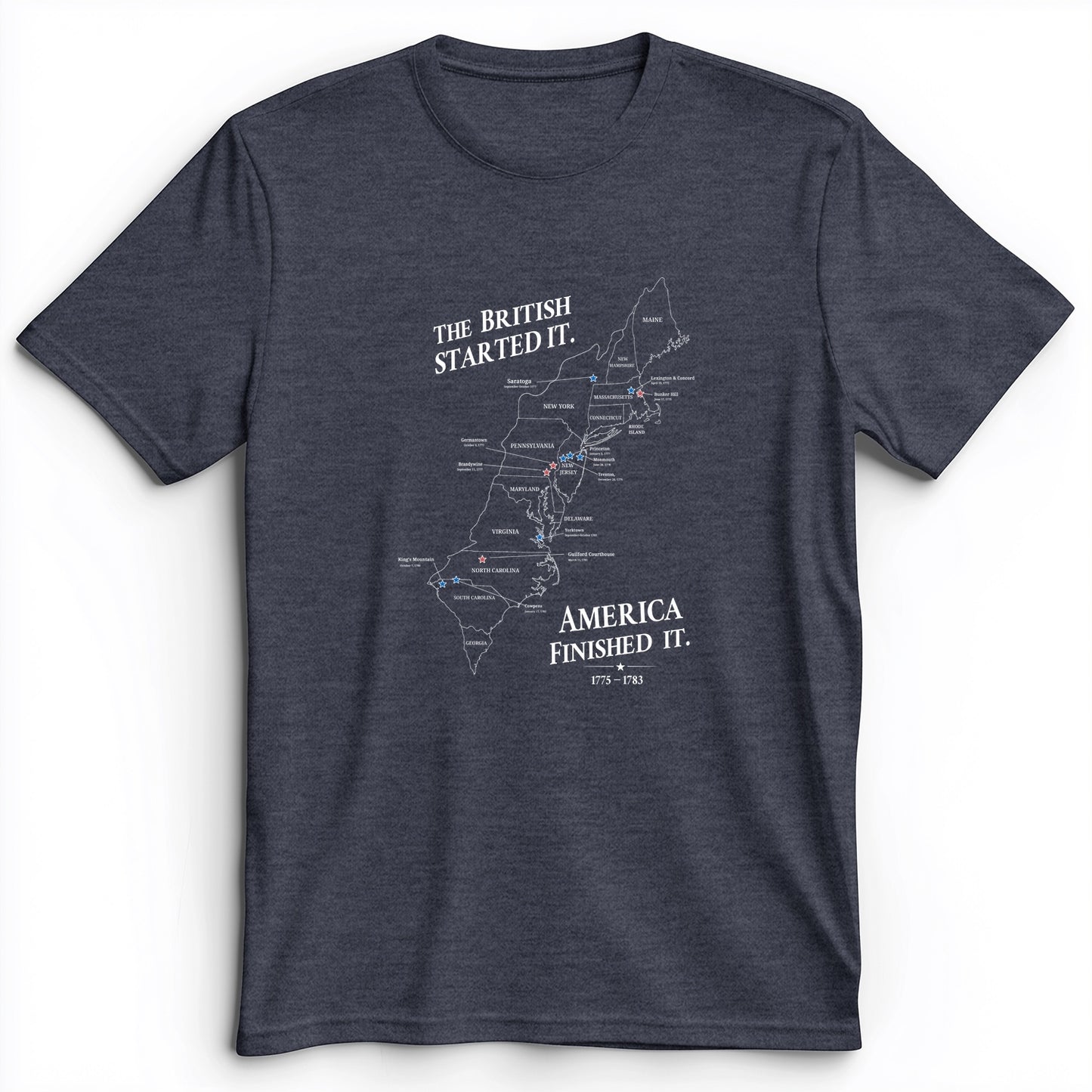 Revolutionary War Map Premium Tee