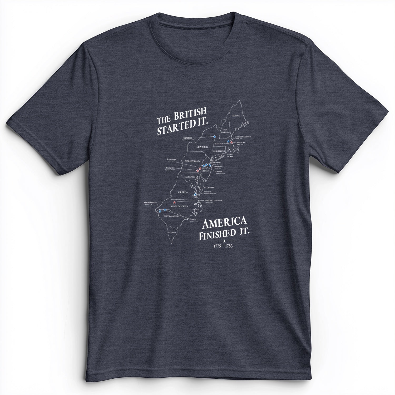 Revolutionary War Map Premium Tee