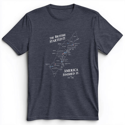 Revolutionary War Map Premium Tee