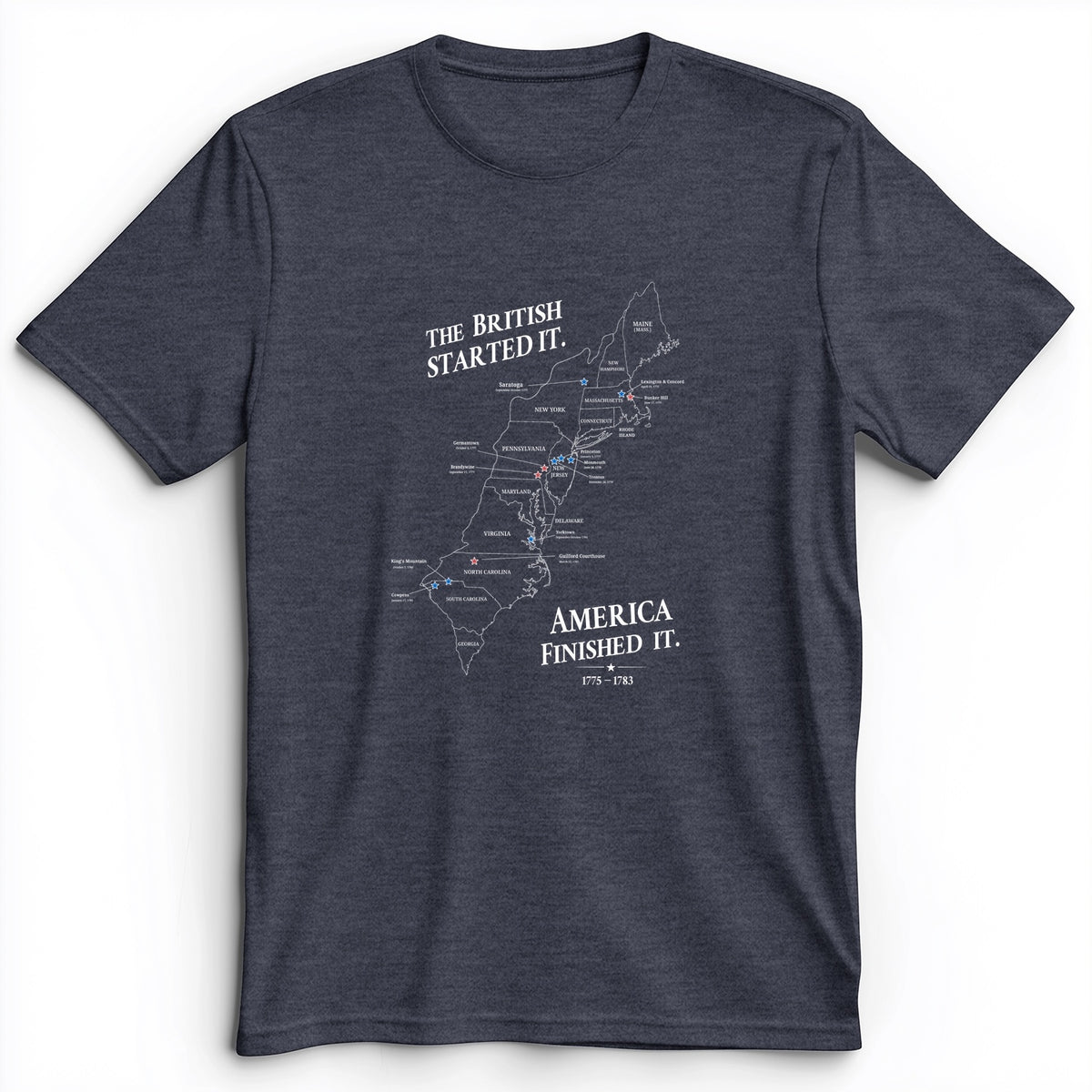 Revolutionary War Map Premium Tee