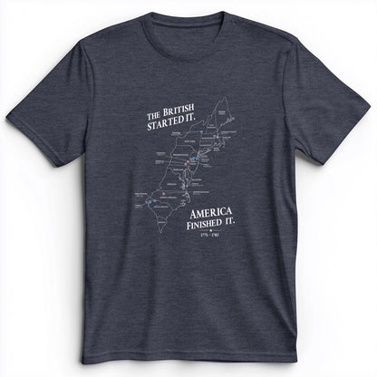 Revolutionary War Map Premium Tee