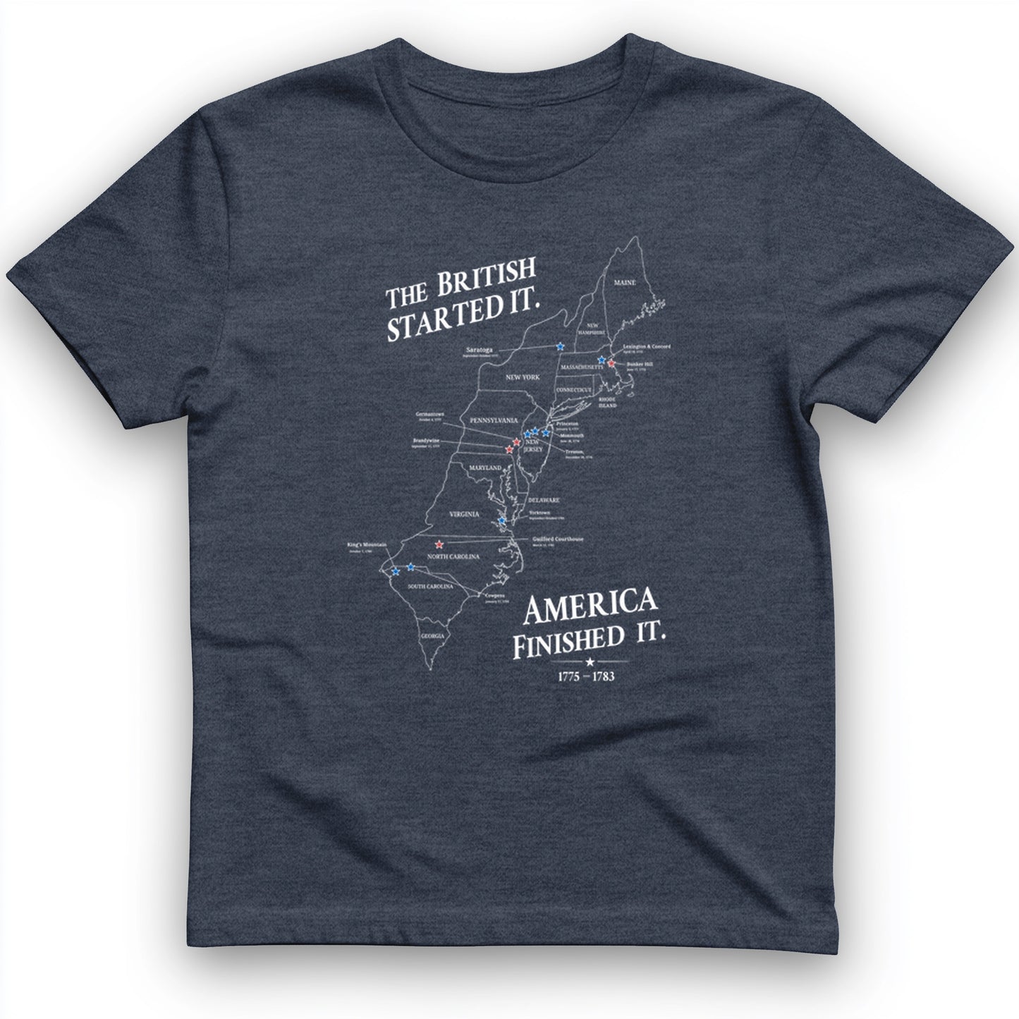 Revolutionary War Map T-Shirt