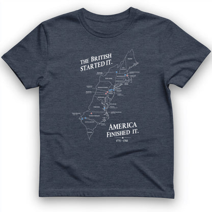 Revolutionary War Map T-Shirt