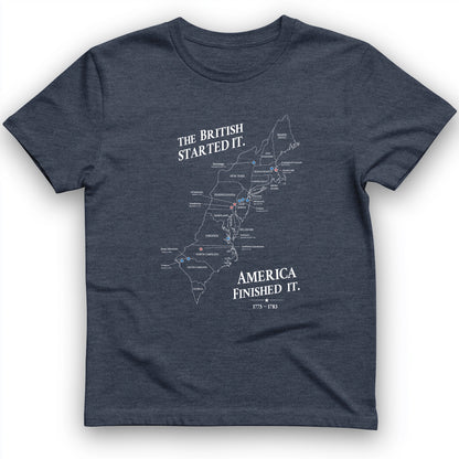 Revolutionary War Map T-Shirt