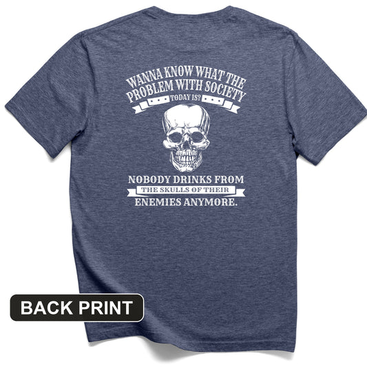 Skulls of Their Enemies Back Print T-Shirt