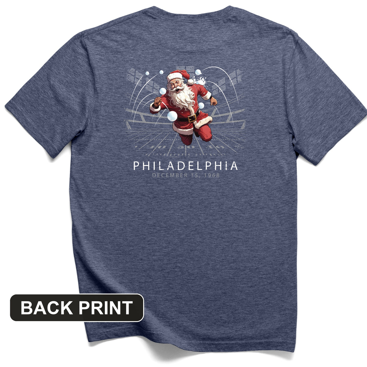 Snowballs at Santa Back Print T-Shirt