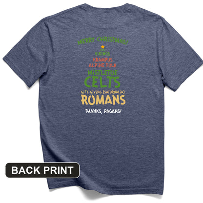 Thanks Pagans Back Print T-Shirt