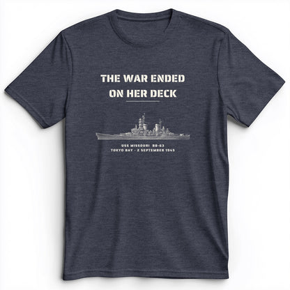 The War Ended On Her Deck Premium Tee