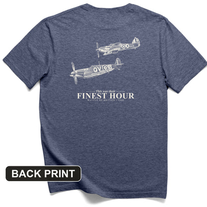 Their Finest Hour Back Print T-Shirt