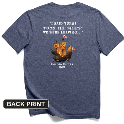 Turn The Ships Back Print T-Shirt