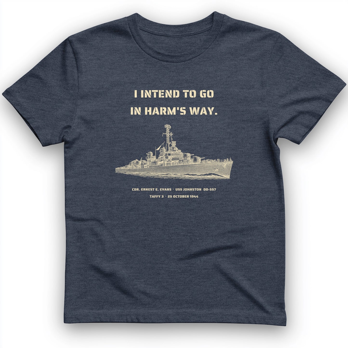 USS Johnston In Harms Way T-Shirt