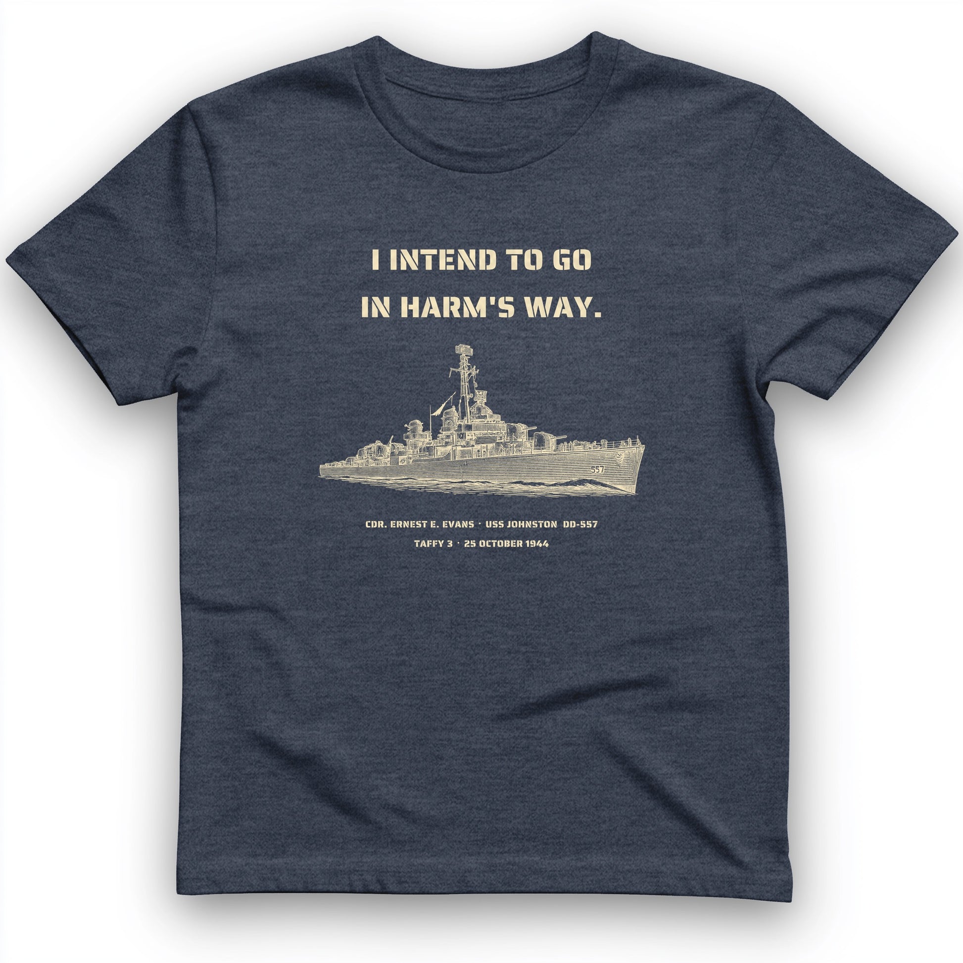 USS Johnston In Harms Way T-Shirt