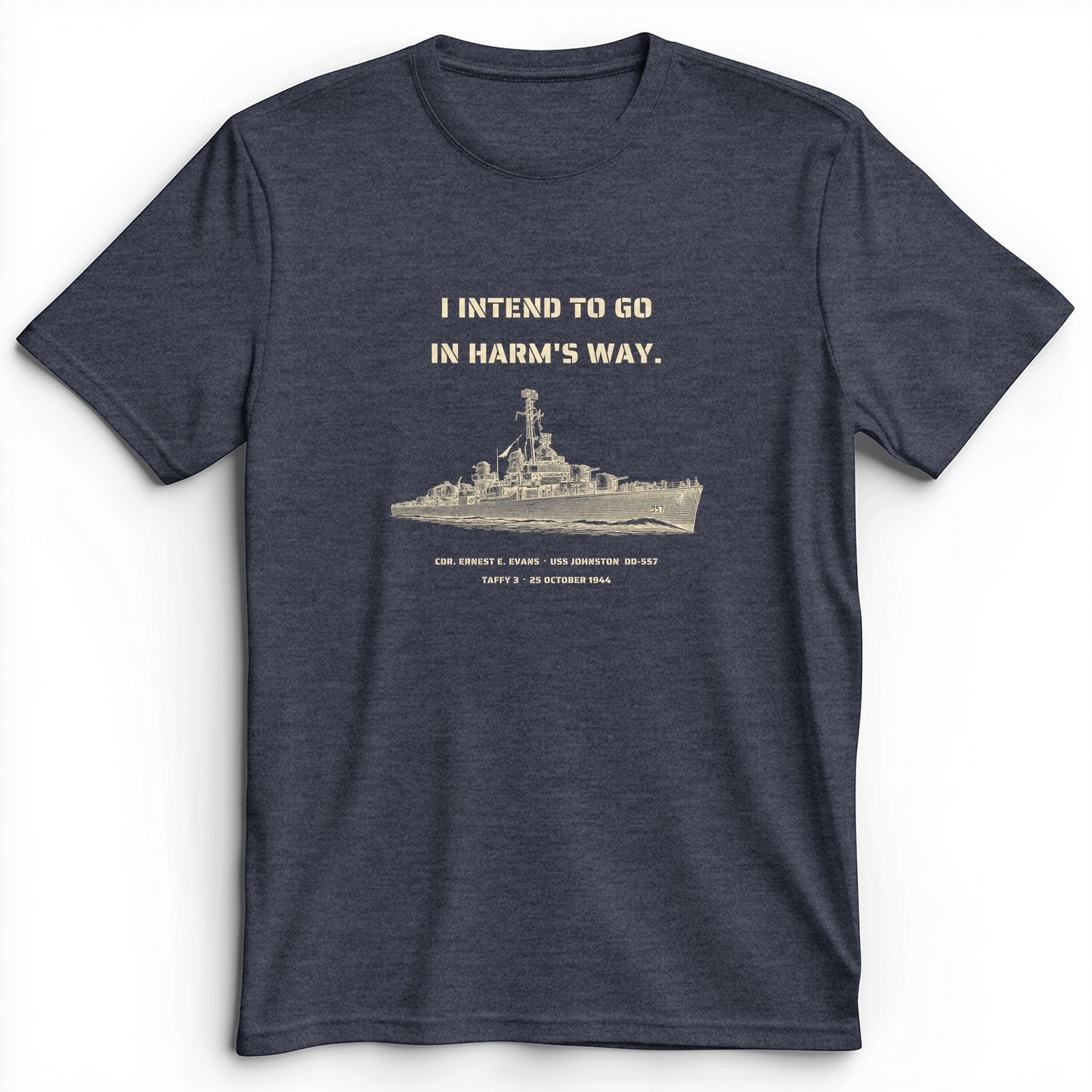 USS Johnston In Harms Way Premium Tee