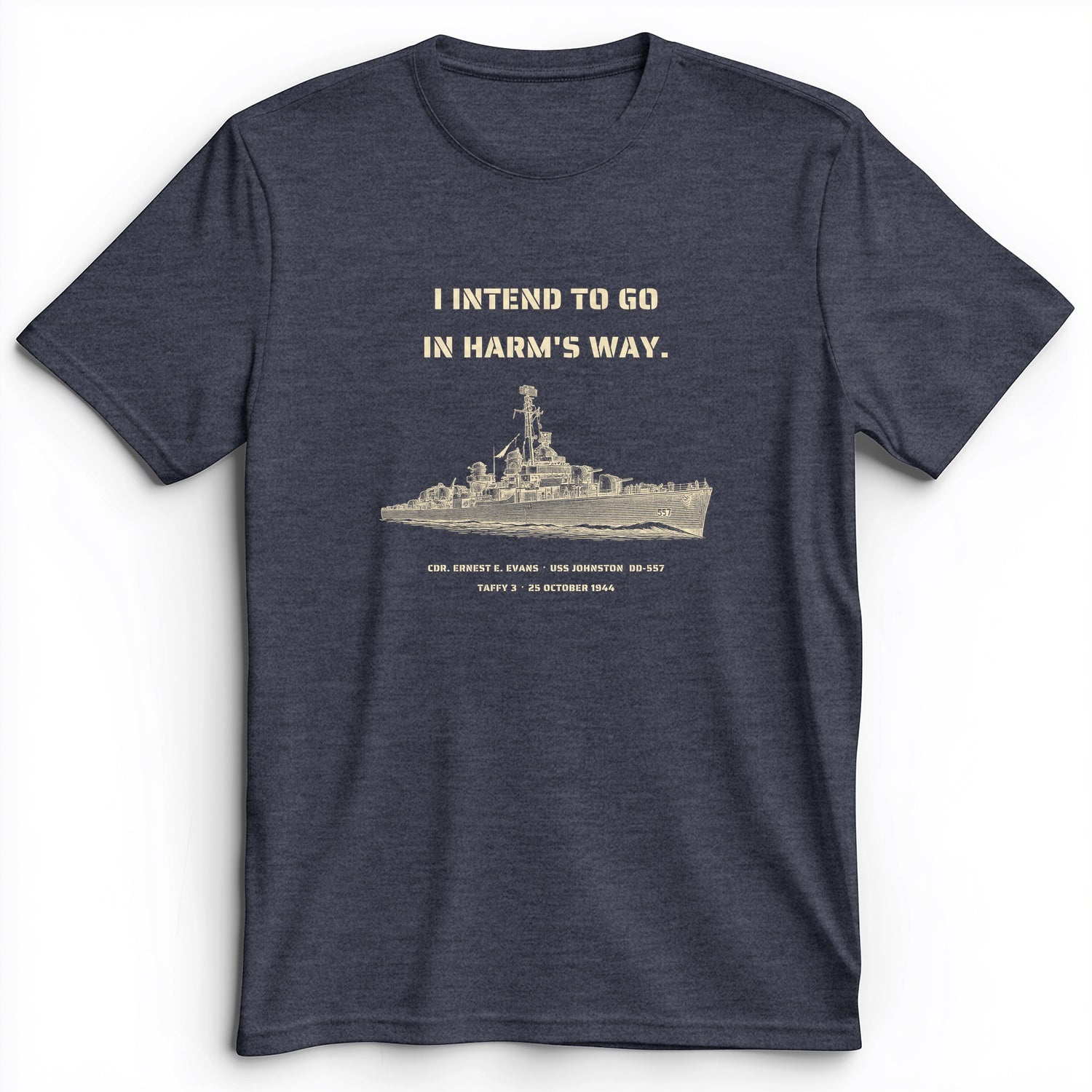USS Johnston In Harms Way Premium Tee
