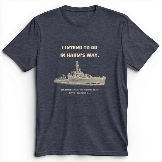 USS Johnston In Harm's Way Premium Tee