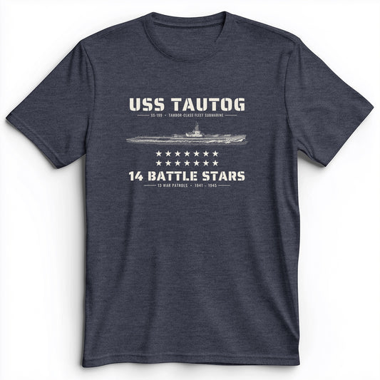 USS Tautog 14 Battle Stars Premium Tee
