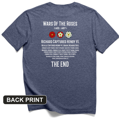 Wars Of The Roses Back Print T-Shirt