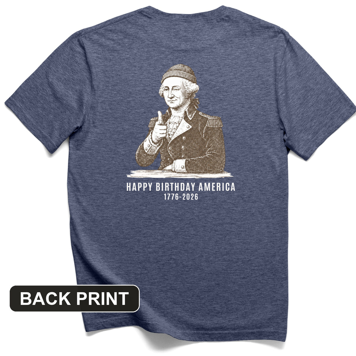 Washington Beanie Back Print T-Shirt