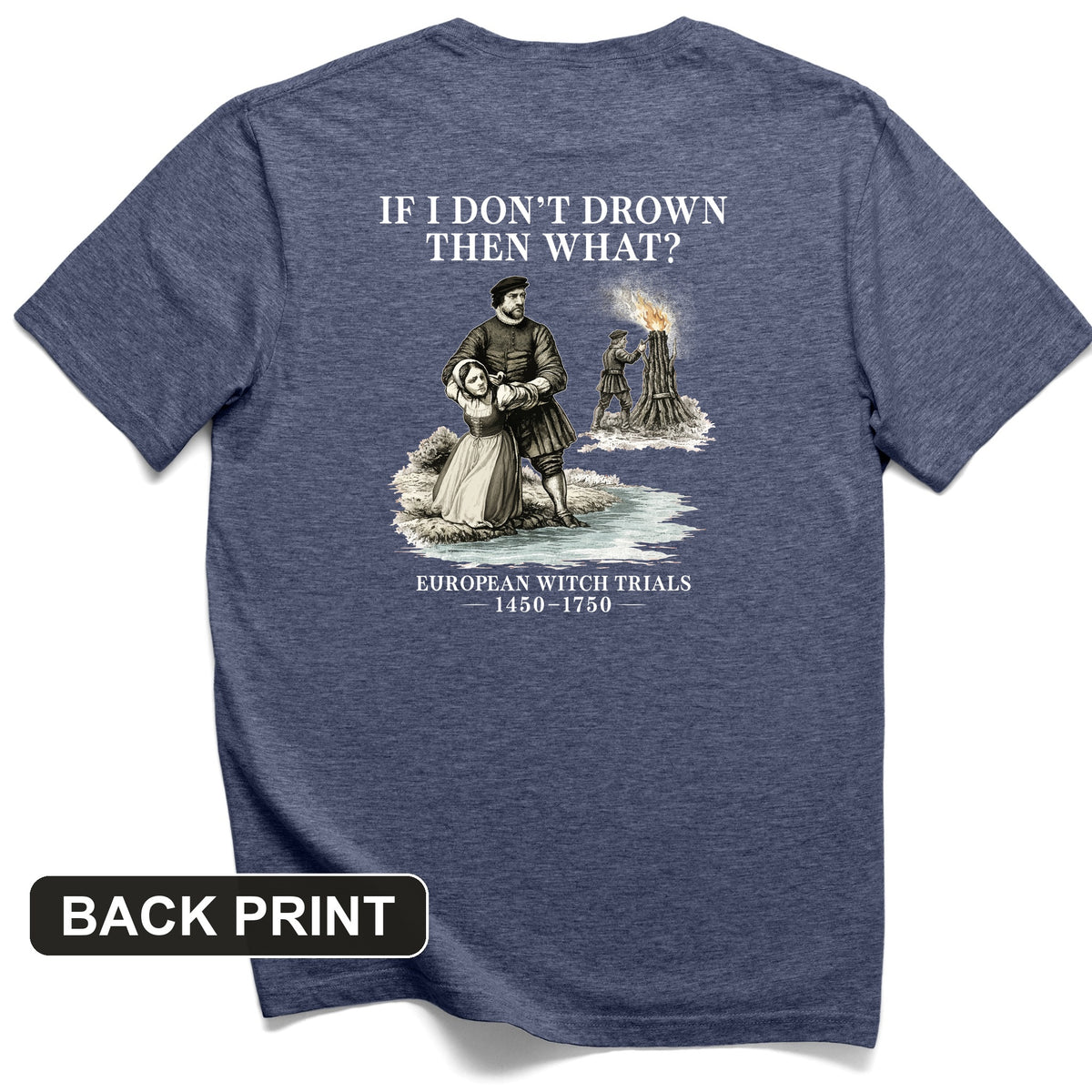 Witch Back Print T-Shirt