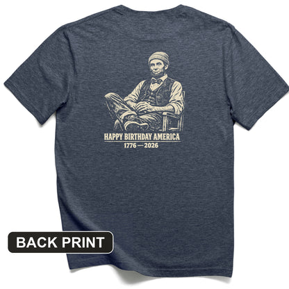 Abe Beanie Back Print T-Shirt