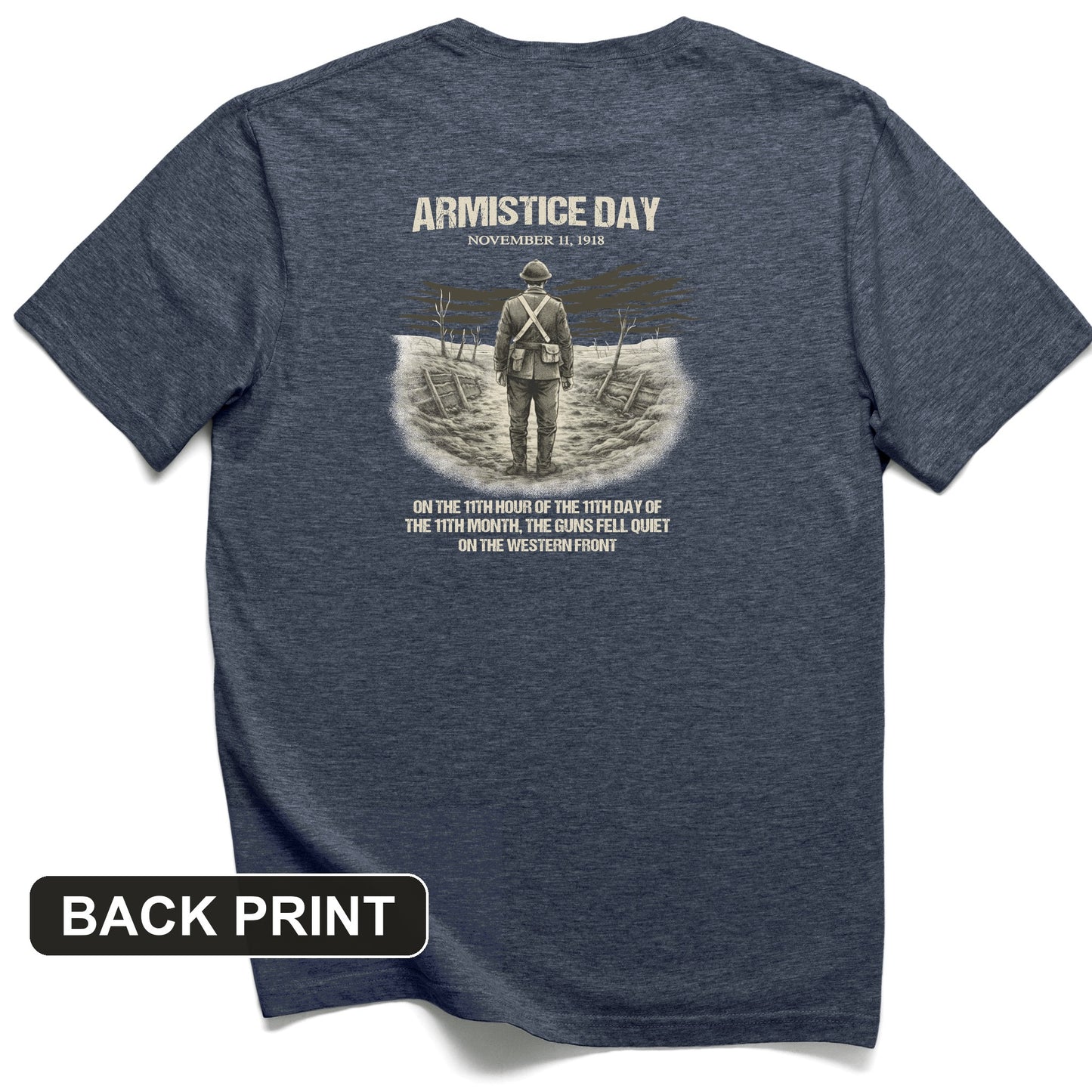 Armistice Day Back Print T-Shirt