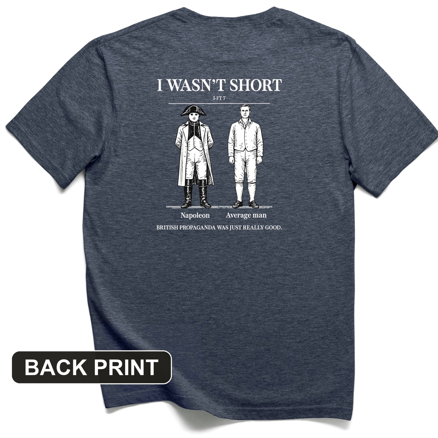 Average Height Back Print T-Shirt