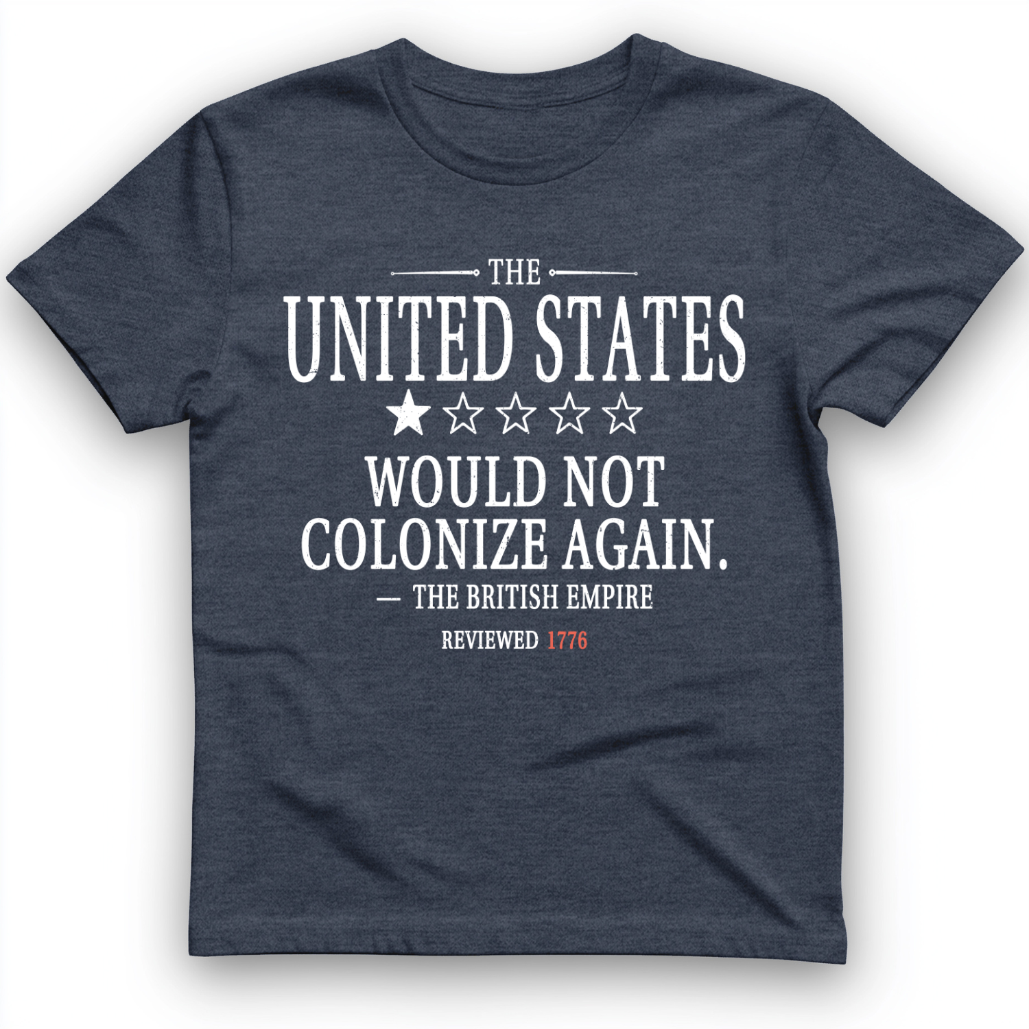 1 Star US T-Shirt Heather Navy / S